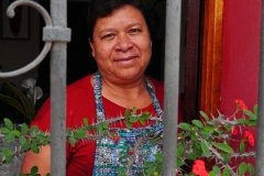 Antigua, Guatemala lady in window